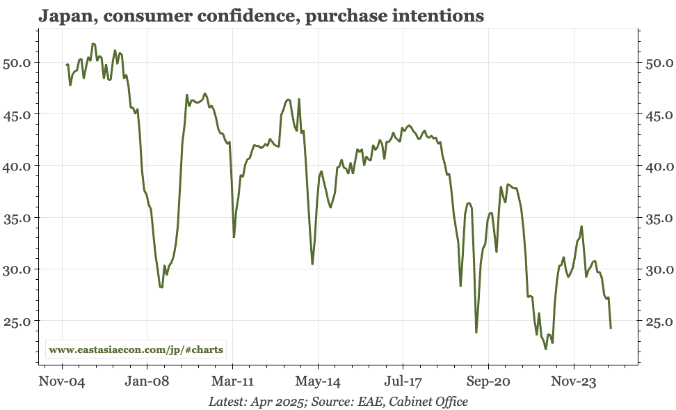 Japan – shouldn't the BOJ be worried about consumption?